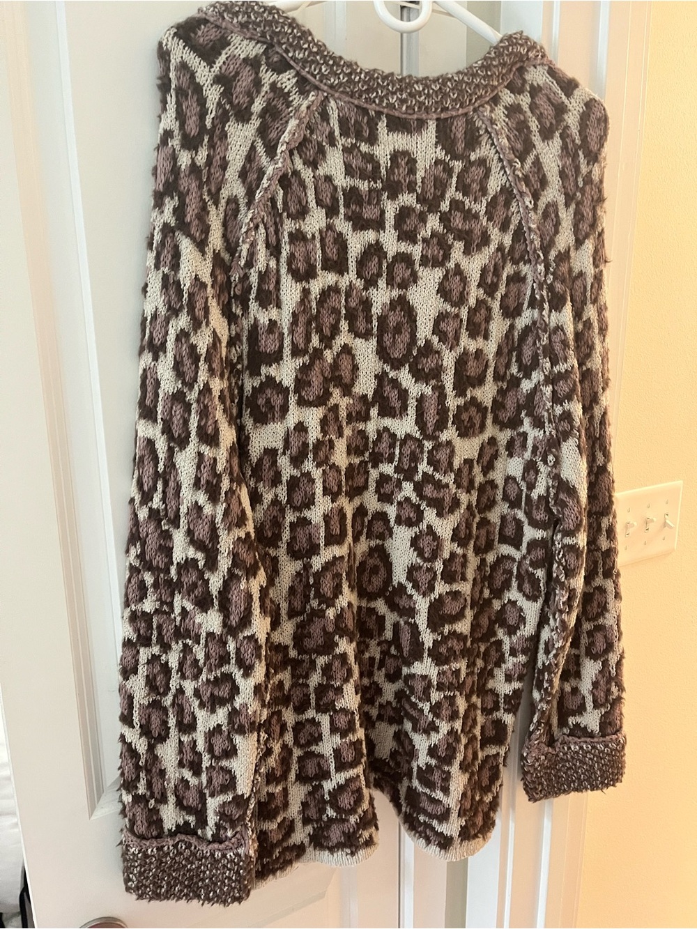 Free People Brown and Cream Knit Sweater - Picture 3 of 3